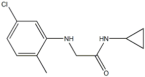 2-[(5-chloro-2-methylphenyl)amino]-N-cyclopropylacetamide Structure