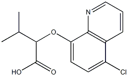 2-[(5-chloroquinolin-8-yl)oxy]-3-methylbutanoic acid Structure
