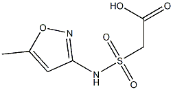 2-[(5-methyl-1,2-oxazol-3-yl)sulfamoyl]acetic acid Structure