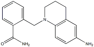 2-[(6-amino-1,2,3,4-tetrahydroquinolin-1-yl)methyl]benzamide 구조식 이미지