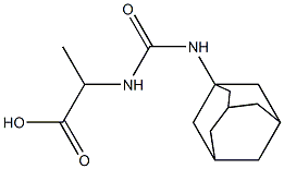 2-[(adamantan-1-ylcarbamoyl)amino]propanoic acid Structure
