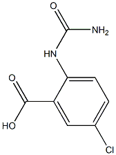 2-[(aminocarbonyl)amino]-5-chlorobenzoic acid 구조식 이미지