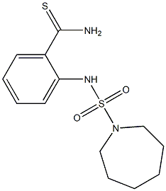 2-[(azepane-1-sulfonyl)amino]benzene-1-carbothioamide Structure