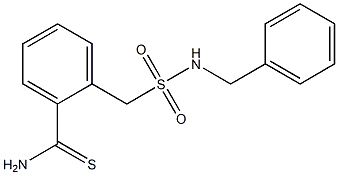 2-[(benzylsulfamoyl)methyl]benzene-1-carbothioamide Structure