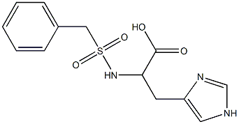 2-[(benzylsulfonyl)amino]-3-(1H-imidazol-4-yl)propanoic acid Structure