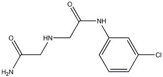 2-[(carbamoylmethyl)amino]-N-(3-chlorophenyl)acetamide 구조식 이미지