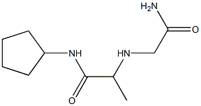 2-[(carbamoylmethyl)amino]-N-cyclopentylpropanamide Structure