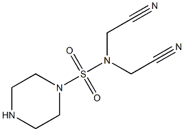 2-[(cyanomethyl)(piperazine-1-sulfonyl)amino]acetonitrile 구조식 이미지