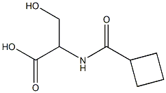 2-[(cyclobutylcarbonyl)amino]-3-hydroxypropanoic acid Structure