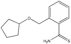 2-[(cyclopentyloxy)methyl]benzenecarbothioamide Structure