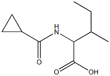 2-[(cyclopropylcarbonyl)amino]-3-methylpentanoic acid Structure