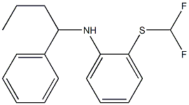 2-[(difluoromethyl)sulfanyl]-N-(1-phenylbutyl)aniline 구조식 이미지