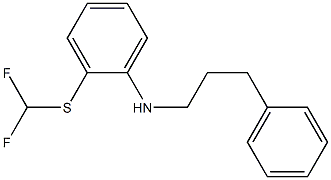 2-[(difluoromethyl)sulfanyl]-N-(3-phenylpropyl)aniline Structure