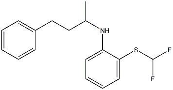 2-[(difluoromethyl)sulfanyl]-N-(4-phenylbutan-2-yl)aniline Structure