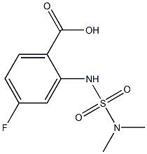 2-[(dimethylsulfamoyl)amino]-4-fluorobenzoic acid Structure