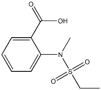 2-[(ethylsulfonyl)(methyl)amino]benzoic acid Structure