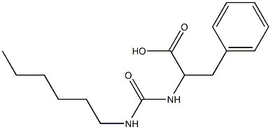 2-[(hexylcarbamoyl)amino]-3-phenylpropanoic acid Structure