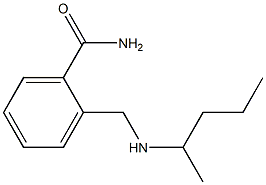 2-[(pentan-2-ylamino)methyl]benzamide Structure