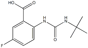 2-[(tert-butylcarbamoyl)amino]-5-fluorobenzoic acid 구조식 이미지