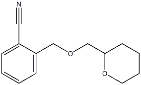 2-[(tetrahydro-2H-pyran-2-ylmethoxy)methyl]benzonitrile Structure