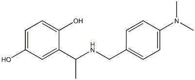 2-[1-({[4-(dimethylamino)phenyl]methyl}amino)ethyl]benzene-1,4-diol 구조식 이미지