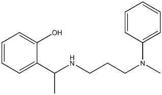 2-[1-({3-[methyl(phenyl)amino]propyl}amino)ethyl]phenol Structure