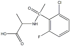 2-[1-(2-chloro-6-fluorophenyl)acetamido]propanoic acid Structure