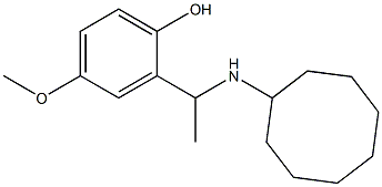 2-[1-(cyclooctylamino)ethyl]-4-methoxyphenol 구조식 이미지