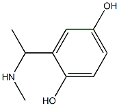 2-[1-(methylamino)ethyl]benzene-1,4-diol 구조식 이미지