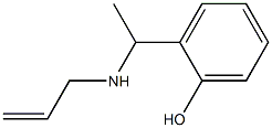 2-[1-(prop-2-en-1-ylamino)ethyl]phenol Structure