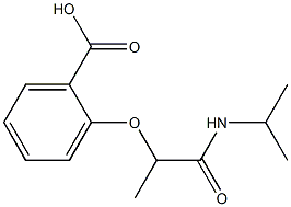 2-[1-(propan-2-ylcarbamoyl)ethoxy]benzoic acid Structure