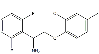 2-[1-amino-2-(2-methoxy-4-methylphenoxy)ethyl]-1,3-difluorobenzene Structure