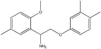 2-[1-amino-2-(3,4-dimethylphenoxy)ethyl]-1-methoxy-4-methylbenzene Structure