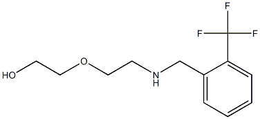 2-[2-({[2-(trifluoromethyl)phenyl]methyl}amino)ethoxy]ethan-1-ol 구조식 이미지