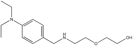 2-[2-({[4-(diethylamino)phenyl]methyl}amino)ethoxy]ethan-1-ol 구조식 이미지