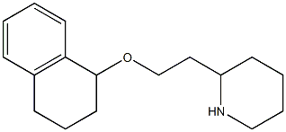 2-[2-(1,2,3,4-tetrahydronaphthalen-1-yloxy)ethyl]piperidine Structure