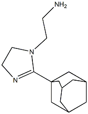 2-[2-(1-adamantyl)-4,5-dihydro-1H-imidazol-1-yl]ethanamine 구조식 이미지