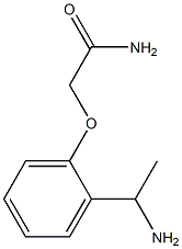 2-[2-(1-aminoethyl)phenoxy]acetamide Structure