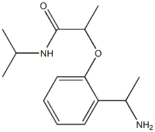 2-[2-(1-aminoethyl)phenoxy]-N-(propan-2-yl)propanamide 구조식 이미지