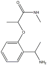 2-[2-(1-aminoethyl)phenoxy]-N-methylpropanamide 구조식 이미지