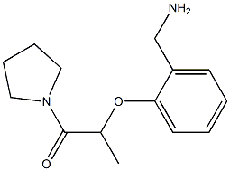 2-[2-(aminomethyl)phenoxy]-1-(pyrrolidin-1-yl)propan-1-one Structure