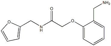 2-[2-(aminomethyl)phenoxy]-N-(2-furylmethyl)acetamide Structure