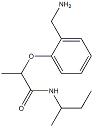 2-[2-(aminomethyl)phenoxy]-N-(butan-2-yl)propanamide Structure