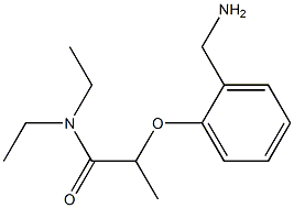 2-[2-(aminomethyl)phenoxy]-N,N-diethylpropanamide 구조식 이미지