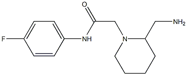 2-[2-(aminomethyl)piperidin-1-yl]-N-(4-fluorophenyl)acetamide Structure