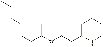 2-[2-(octan-2-yloxy)ethyl]piperidine Structure