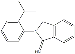 2-[2-(propan-2-yl)phenyl]-2,3-dihydro-1H-isoindol-1-imine 구조식 이미지