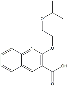 2-[2-(propan-2-yloxy)ethoxy]quinoline-3-carboxylic acid 구조식 이미지