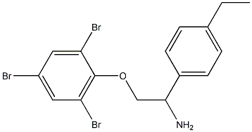 2-[2-amino-2-(4-ethylphenyl)ethoxy]-1,3,5-tribromobenzene Structure