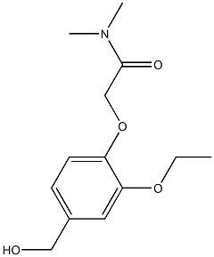 2-[2-ethoxy-4-(hydroxymethyl)phenoxy]-N,N-dimethylacetamide Structure